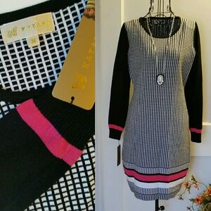 Graphic Sweater Dress